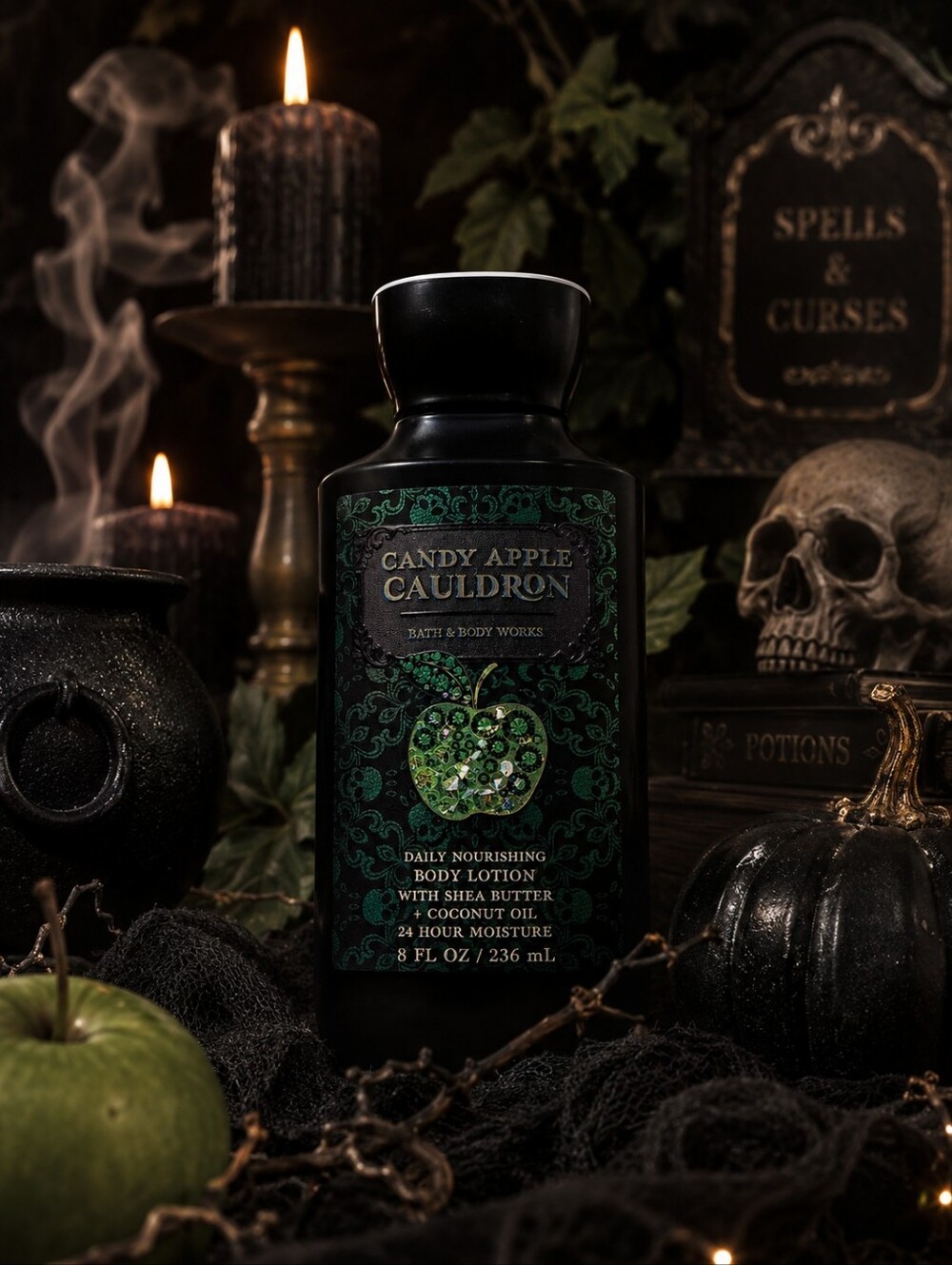 Bath And Body Works Candy Apple Cauldron Halloween Body Lotion New